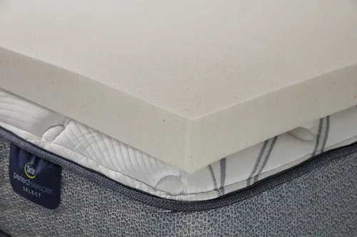 Vista 5 de Serta CopperGel Cooling, Protector de colchón de espuma viscoelástica con alivio de presión, 3 pulgadas, tamaño Full