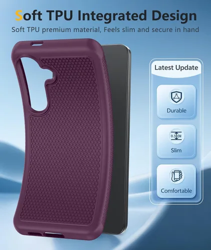 Vista 592 de FNTCASE Funda para iPhone 17 Pro: Fundas delgadas translúcidas de color azul claro compatibles con MagSafe, protección completa de la cámara