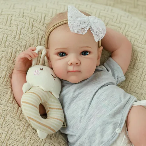 Vista 3 de WOOROY Muñecas realistas de bebé Reborn – 20 pulgadas de silicona realista bebé niña con cuerpo de vinilo completo, muñeca de bebé recién nacida