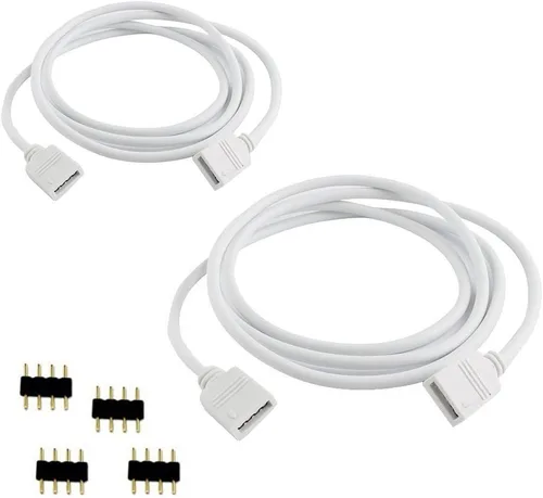 Vista 11 de RGBZONE 10 unids 4 Pin 0.394 in Conectores LED sin soldadura 4 Pin conductor tira a adaptador de corriente para puente de 0.394 in SMD RGB 5050 LED