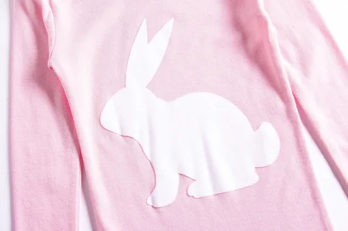 Vista 4 de KikizYe Conjunto de pijamas de manga larga para niñas pequeñas, 100% algodón