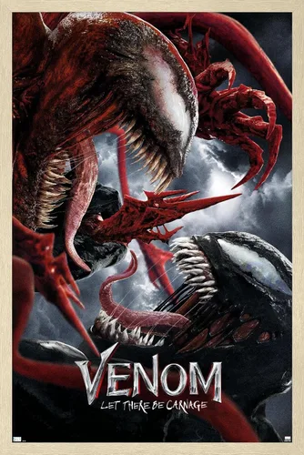 Vista 14 de Trends International Marvel Venom: Let There be Carnage - Póster de pared de batalla de una hoja, 14.725 x 22.375 pulgadas, versión enmarcada