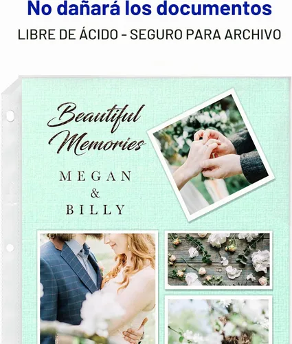 Vista 6 de Avery Protectores de hojas de peso estándar transparentes, carga superior, 10 protectores de documentos (75540)