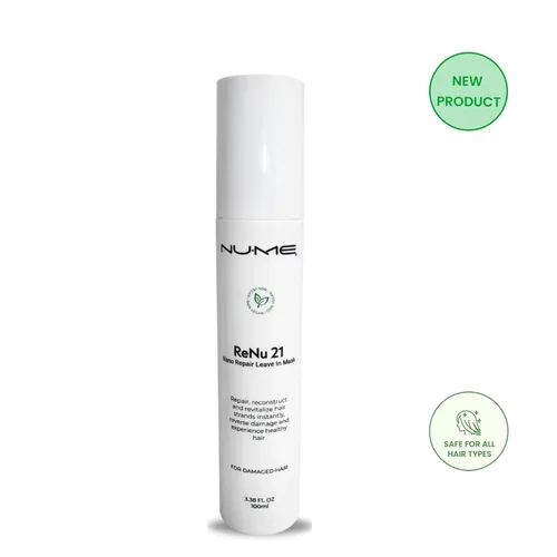 Vista 8 de ReNu21 Nano Repair - Máscara sin enjuague Tratamiento de mascarilla capilar sin enjuague para reparar el cabello seco o dañado Crecimiento