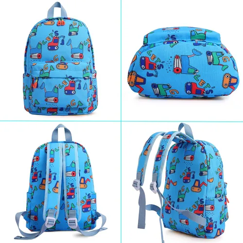 Vista 5 de Zicac Mochila para niños y niñas de 12 pulgadas, mini mochila para niños para la escuela y viajes, mochila preescolar para jardín de infantes