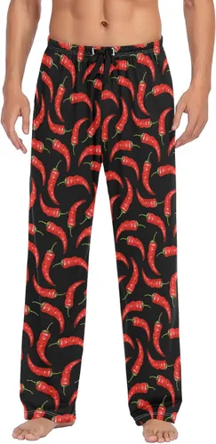 Vista 34 de Ollabaky Pantalones de pijama para hombre, pantalones de pijama con bolsillos, pantalones de descanso para hombre Multi 01