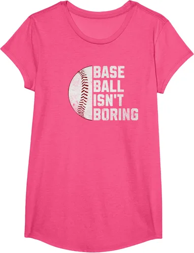 Vista 17 de Camiseta Baseball Isn't Boring, Negro