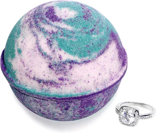 Vista 6 de Bomba de baño con anillo sorpresa dentro, Mermaid Daydream, extragrande, 10 onzas Fabricado en Estados Unidos