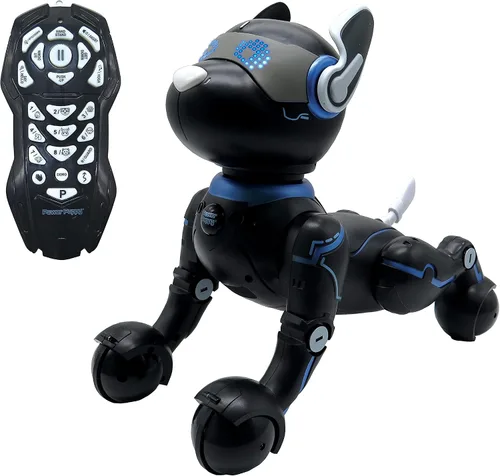 Vista 10 de LEXiBOOK Power Puppy - My Smart Robot Dog - Robot programable con control remoto, función de entrenamiento, baila, canta, efectos de luz, batería