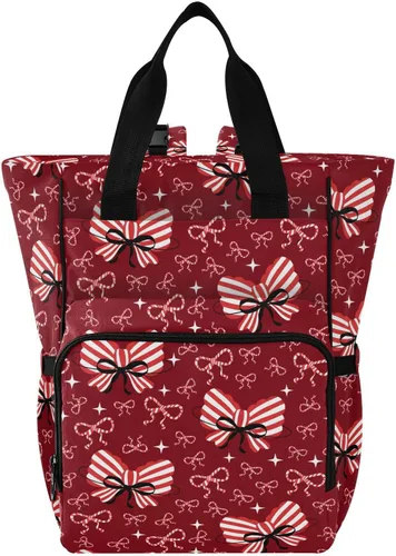 Vista 18 de Emelivor Bolsa de pañales con diseño de panal de abejas, con bolsillos aislados, bolsa organizadora de pañales para niños y niñas, unisex