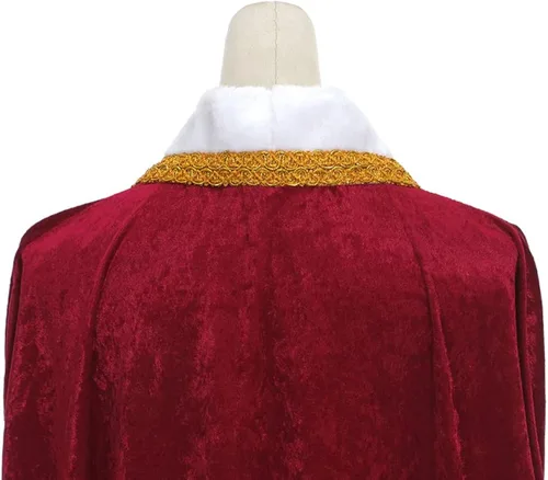 Vista 8 de Regenboog King Costume for Men and Women,Queen Costume,Adult King Cape Robe Crown Scepter,Lord Farquaad Costume
