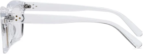 Vista 5 de EYLRIM Gafas clásicas de lente transparente con marco cuadrado grueso para mujeres y hombres, anteojos sin receta