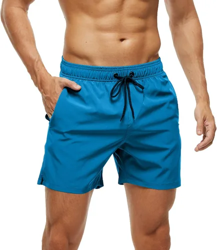 Vista 3 de Traje de baño para hombre, para gimnasio, atletismo, entrenamiento, correr, deportes, golf, descanso, ropa casual de verano y playa