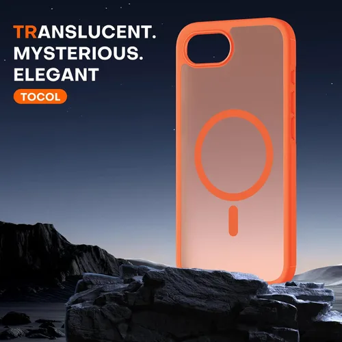 Vista 945 de TOCOL Funda para iPhone 11, compatible con Magsafe, protección completa de cámara, imanes integrados, protección contra caídas, funda translúcida