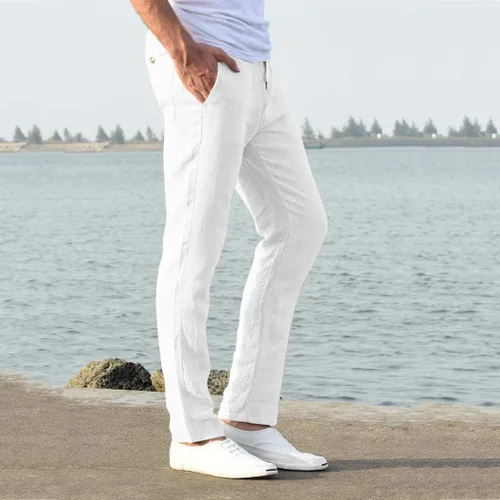 Vista 4 de tobchonp Pantalones de chef para hombre con bolsillo alto para hombre pantalones deportivos con entrepierna con letras y pantalones deportivos