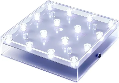 Vista 12 de Simplelight - Base de luz LED redonda de 4 pulgadas, color blanco suave, paquete individual Perfect for Glass Art, Ideal Led Display for Vases