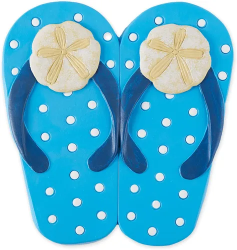 Vista 9 de DII Colección Cement Stepping Stone - Chanclas decorativas coloridas de 9 x 9.5 pulgadas, estrellas de mar