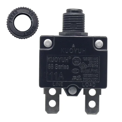 Vista 7 de KUOYUH Serie 88 125/250VAC 32VDC 50/60Hz Disyuntor de Sobrecarga Térmica 3-30A (3A)