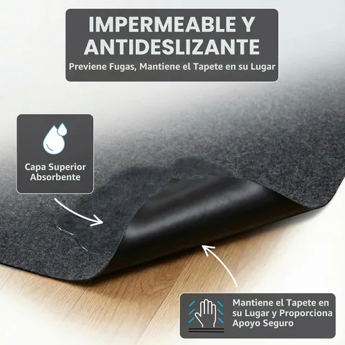 Vista 3 de Drymate Alfombrilla Forro para Caja de Parto, Lavable a Máquina, Súper Absorbente, Impermeable, Secado Rápido, Antideslizante, Reutilizable