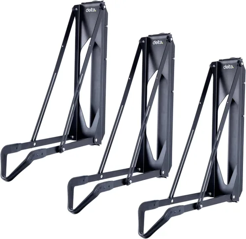 Vista 8 de Delta Cycle - Estante de almacenamiento para bicicletas Pivot – Soporte de pared para garaje giratorio para ahorrar espacio – No requiere elevación