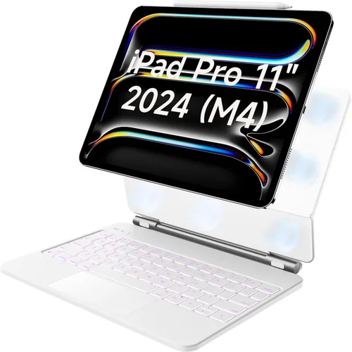 Vista 13 de HOU Funda para iPad Pro de 11 pulgadas con teclado M5 2025/M4 2024 (SOLAMENTE), funda de teclado Magic Keyboard iPad Pro de 11 pulgadas