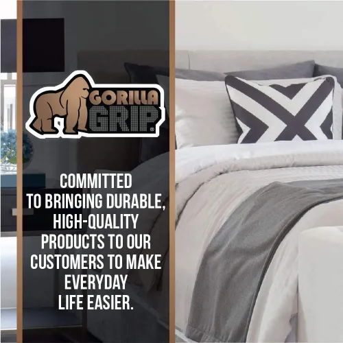 Vista 8 de GORILLA GRIP Agarre Antideslizante para Colchón, Evita que los Colchones se Deslicen y Mantiene la Cama en su Lugar, las Almohadillas Sujetan Camas