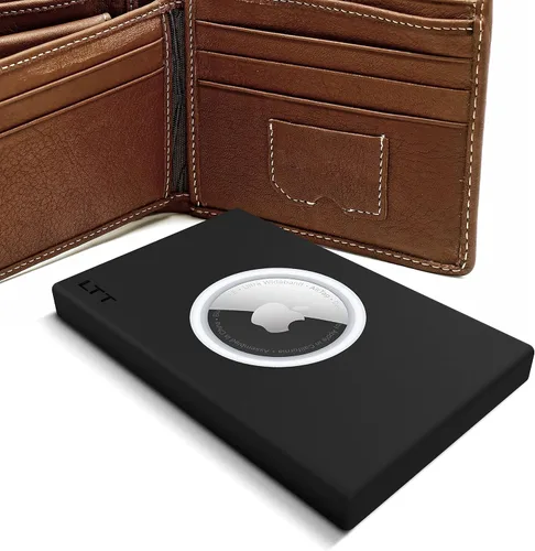 Vista 4 de AirTag Wallet Shield Protector de tamaño de tarjeta de crédito para Apple AirTag discreto, duradero y cómodo, Negro