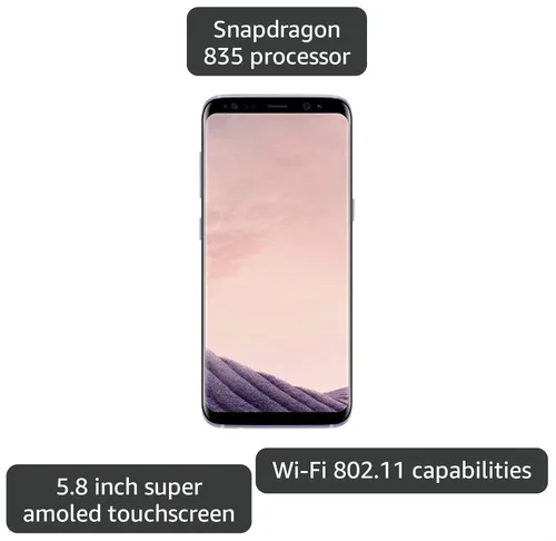 Vista 3 de Samsung Galaxy S8-64GB teléfono GSM desbloqueado - con cámara de 12MP - Gris orquídea