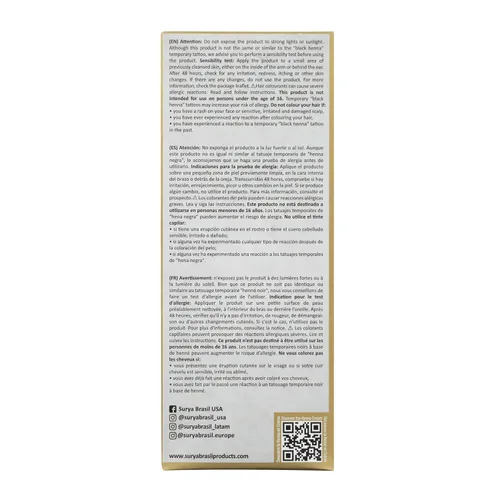 Vista 6 de Surya - Crema de henna dorado marrón