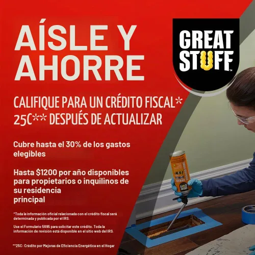 Vista 9 de GREAT STUFF PRO Gaps & Cracks - Kit de sellador de aislamiento de espuma