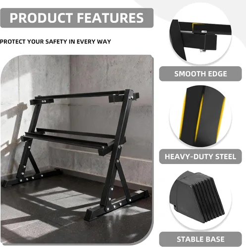 Vista 6 de BalanceFrom Soporte de pesas multifuncional para gimnasio en casa