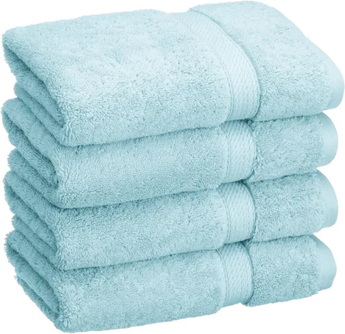Vista 142 de BNM Toallas de Algodón Egipcio de Peso Pesado, Ideales para Baño, Ducha, Spa, Hotel, 800 GSM, Toallas Faciales/de Aseo, Toallas de Mano, Toallas