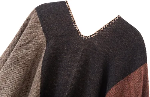 Vista 71 de Chales cálidos para mujer, cárdigan con frente abierto, estilo vintage, poncho