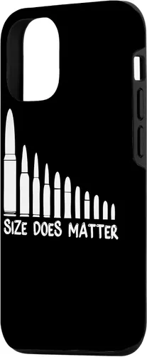 Vista 2 de iPhone 15 Size Does Matter Funny Gun Munición Bullet Size Matters Case