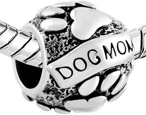 Vista 2 de CharmSStory Paws - Abalorio chapado en plata para pulseras