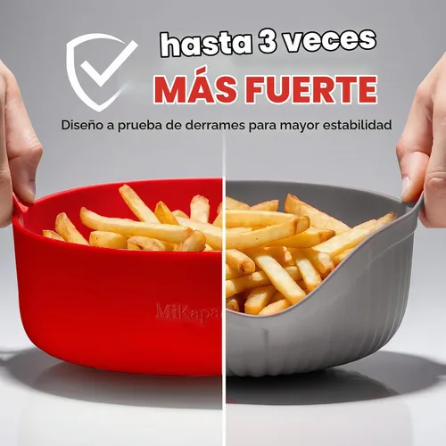 Vista 3 de Forros reutilizables para freidora de aire, resistentes para cesta de freidora de aire, accesorios para freidora de aire, forro de silicona de 3 a 5