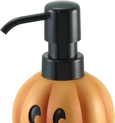 Vista 4 de Avanti Linens Dispensador de jabón, bomba de loción decorativa para baño o encimera de cocina, decoración de Halloween de resina pintada a mano