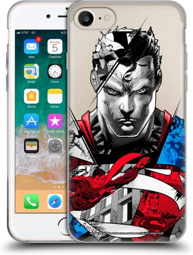 Vista 29 de Head Case Designs Officially Licensed Superman DC Comics Collage 80th Anniversary Gel Case [Military Grade Protection] Compatible with Apple iPhone