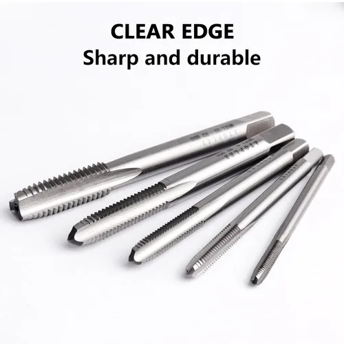 Vista 4 de ATOPLEE 5 unids HSS 6542 Tornillo de la máquina Métrico Rosca Taps Set M3 M4 M5 M6 M8