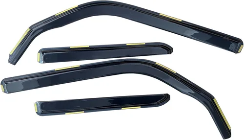 Vista 2 de inchannel - Visera de ventana compatible con Toyota 4Runner 2010-2024, protectores de lluvia, deflector de viento, humo, 4 piezas