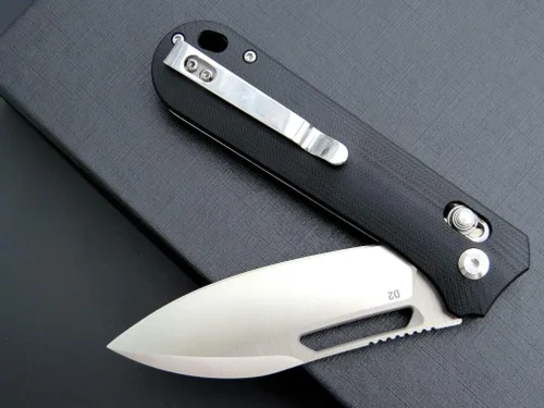 Vista 8 de Eafengrow EF963 Cuchillo plegable D2 Hoja de acero G10 Mango EDC Herramientas Cuchillos para trabajar al aire libre Camping (negro)