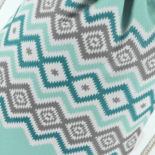 Vista 6 de Mochila con cordón Miomao estilo bohemia cadena bolsa lona playa deporte Daypack