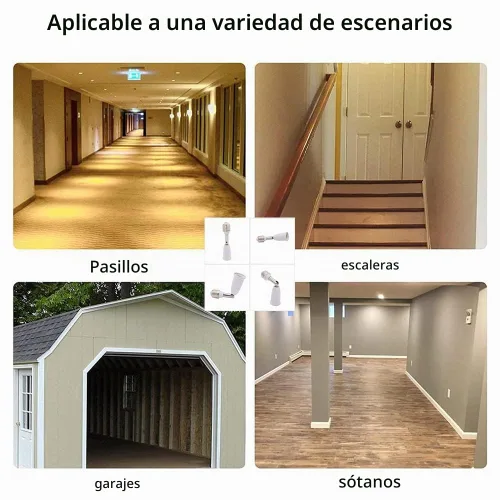 Vista 6 de Extensor de enchufe de luz E26/E27, adaptador de enchufe de bombilla de 5.5 pulgadas, flexible, ajustable, 180°, flexible, flexible, flexible