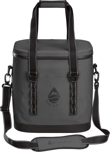 Vista 5 de Skog Å Kust ChillSåk - Bolsas enfriadoras suaves herméticas y a prueba de fugas Flip 24 Can Gris Oscuro