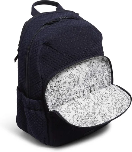 Vista 4 de Vera Bradley - Mochila de microfibra para mujer, azul, talla única