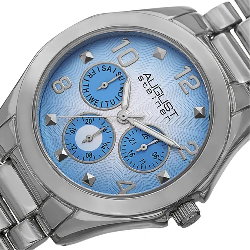 Vista 2 de August Steiner AS8150 - Reloj multifunción para mujer, 3 subesferas día, fecha y GMT