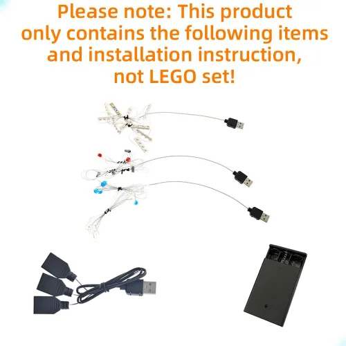 Vista 3 de GEAMENT Kit de luces LED compatible con Lego 75192 UCS Ultimate Millennium Falcon (juego de modelos no incluidos)