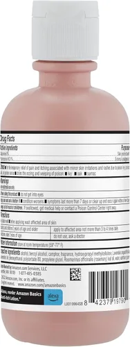 Vista 2 de Amazon Basics Loción antipicazón de calamina medicada, protector analgésico de la piel, 6 onzas líquidas, 1 paquete (anteriormente Solimo)