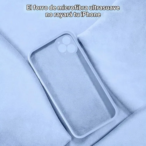 Vista 6 de Vooii Funda compatible con iPhone 11 Pro, silicona líquida mejorada con bordes planos, protección de cámara, forro de microfibra antiarañazos suave