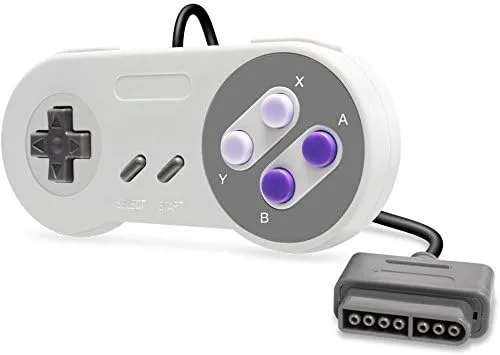 Vista 6 de W4W Mando a distancia compatible con Super Nintendo SNES - Conector de 7 pines - Paquete de dos controladores (paquete de 2)